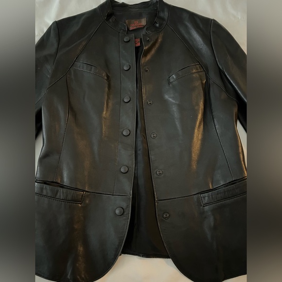 Daniel Genuine Leather Jacket in black - Picture 2 of 14
